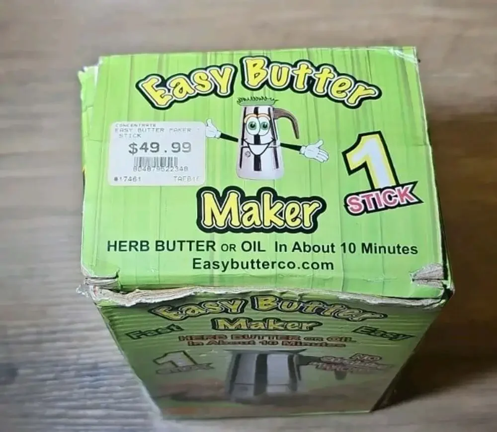 Easy Butter Maker 1 Stick butter Oil Infuser Extractor w/ Bag
